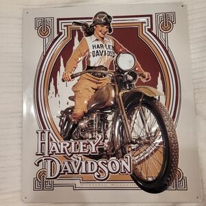 Harley Davidson Motorcycle Metal Sign
